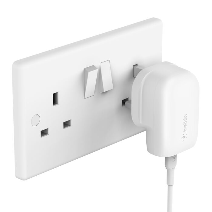 BELKIN PD 30W PPS USB-C WALL CHARGER WHT
