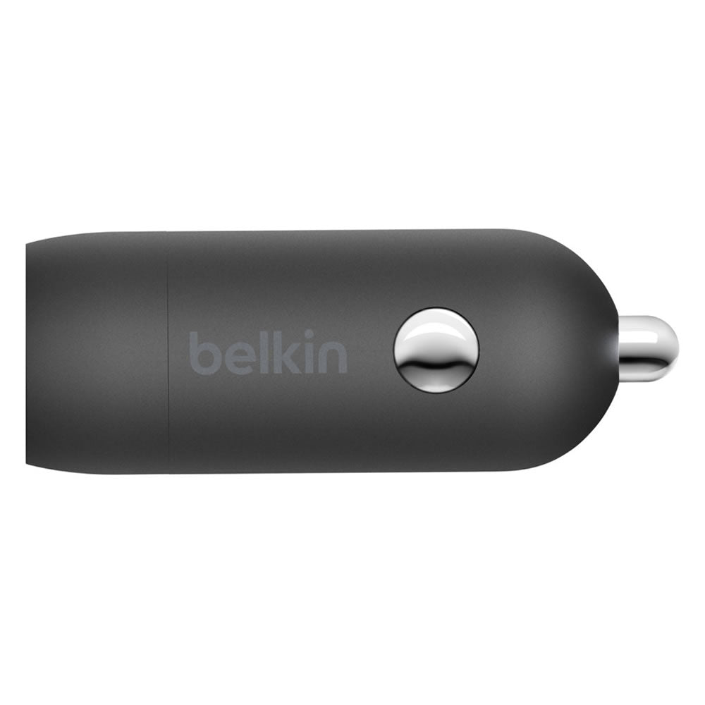 BELKIN 20W CAR CHARGER WITH LIHGTNING TO USB-C CABLE 4 BLK