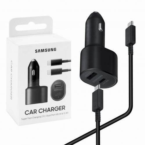 Samsung Car Charger Dual Port (45W & 15W)
