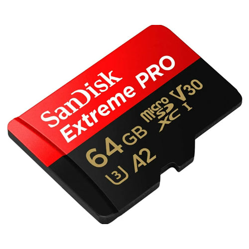 SanDisk Extreme PRO 64GB micro SDXC Card with Adapter