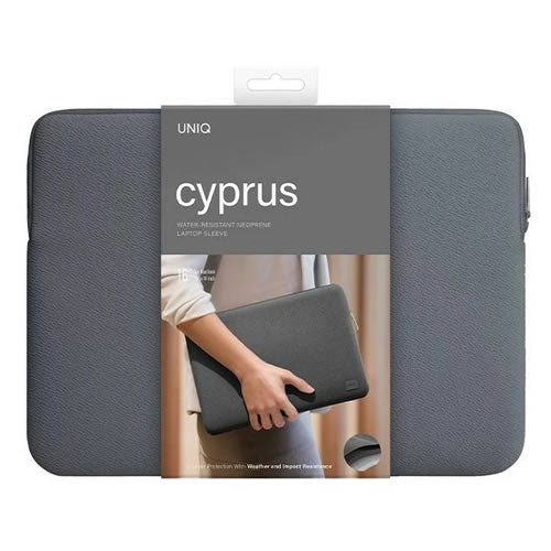 Uniq Cyprus Water Resistant Neoprene 16-Inch Laptop Sleeve – Onyx
