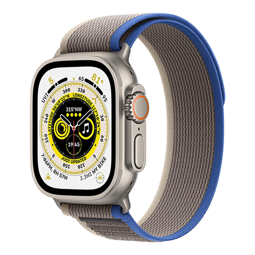 Apple MNHE3 Watch Ultra S8 [GPS + Cellular 49mm] Smart Watch w/Rugged Titanium Case