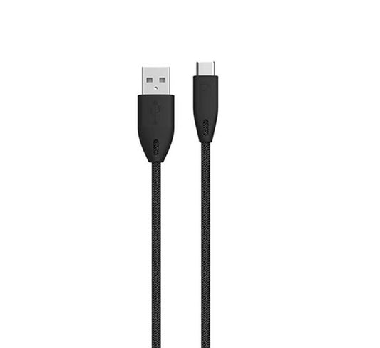 POWEROLOGY BRAIDED USB-A TO TYPE-C CABLE 1.2M